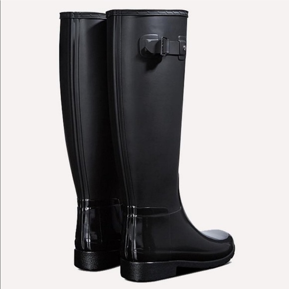 LAST 9! NWT Hunter | Gloss Tall Duo Rain Boot - Picture 2 of 13
